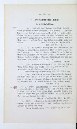 II. Gesellschaftliches Leben