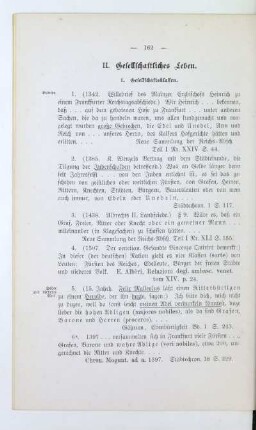 II. Gesellschaftliches Leben