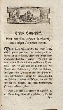 Anleitung für angehende Bibliothekare und Liebhaber von Büchern