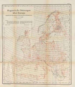 Magnetische Störungen über Europa
