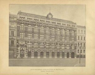Julius Sittenfeld, Buchdruckerei, Berlin W. Mauerstrasse 44