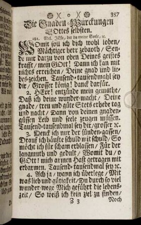 Die Gnaden-Würckungen Gottes selbsten. - [Die hierunter wiedergebährende Gnade,]