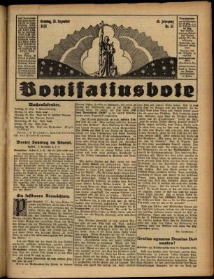 Erste Ausgabe vom Dienstag, den 13. Dezember 1932.