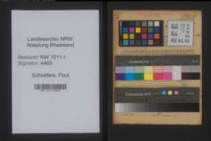 Entnazifizierung Paul Schaefers , geb. 28.10.1919 (Uhrmacherlehrling)