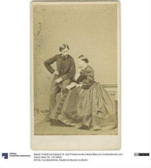 Porträt von Edward VII. und Prinzessin Alice Maud Mary von Großbritannien und Irland