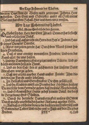 Am Tage Johannis des Täufers.