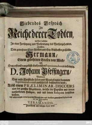 Gespräch 7: Gespräch Jm dem Reiche der Todten ...