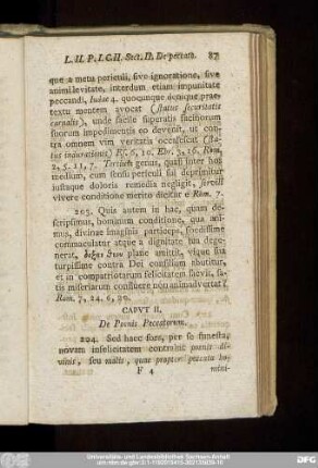 Caput II. De Poenis Peccatorum.