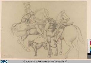 Reitergruppe aus Benozzo Gozzolis "Anbetung der Könige"