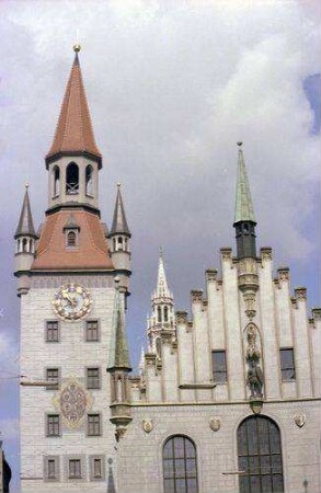 München: Altes Rathaus, Turm und Giebel