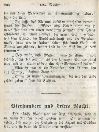 Vierhundert und dritte Nacht