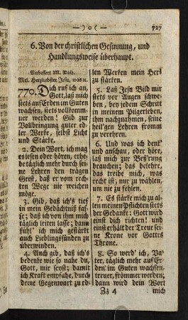 727-731, 6) Von der christlichen Gesunnung, und Handlungsweise überhaupt