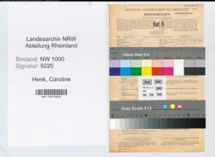 Entnazifizierung Caroline Henk, geb. 07.03.1902 (Stenotypistin)
