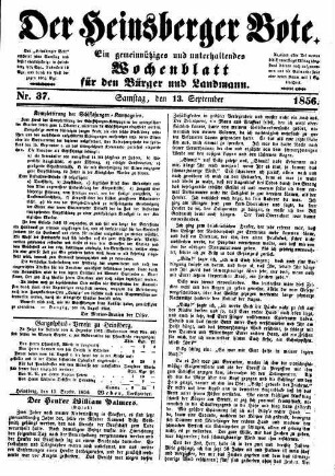 Der Heinsberger Bote. 1851-1857