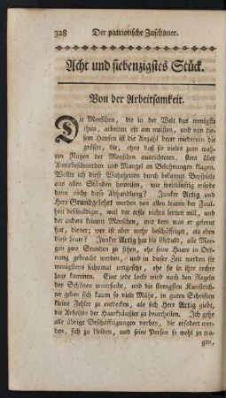 Acht und siebenzigstes Stück