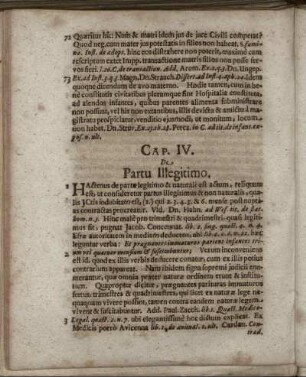Cap. IV. De Partu Illegitimo.