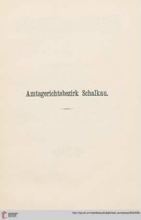 Amtsgerichtsbezirk Schalkau