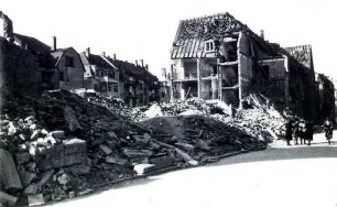 Zerstörungen Zweiter Weltkrieg. Körnerstraße