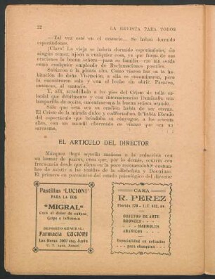 El artículo del director