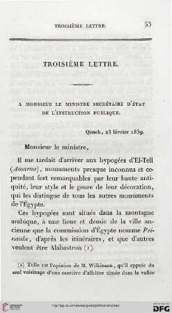 Troisième lettre