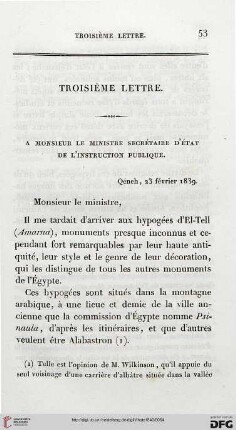 Troisième lettre