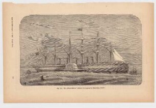 Fig. 265: Der "Great Eastern" während der Legung des Atlantischen Kabels
