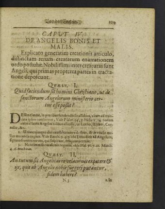 Caput IV. De Angelis Bonis Et Malis.