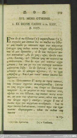 XVI. Mors Othonis