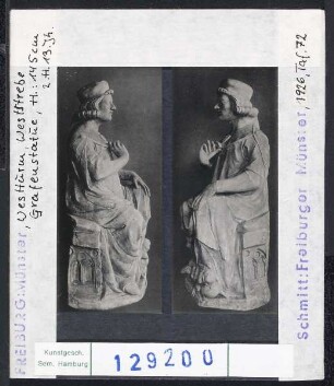 Freiburg i. Br., Münster: Westturm, Weststrebe: Grafenstatue