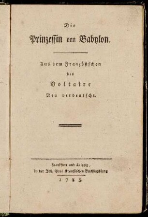 Die Prinzessin von Babylon