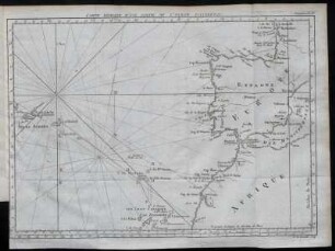 Pl. IV. Carte réduite d'une partie de l'ocean occidental.