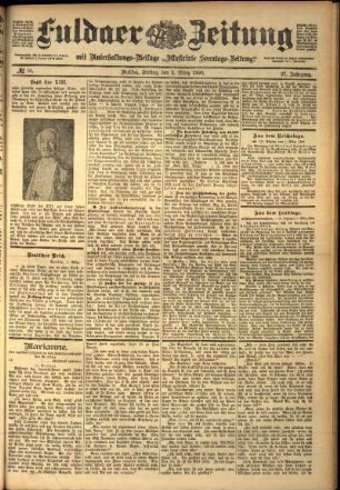 Ausgabe vom Freitag, den 02. März 1900.