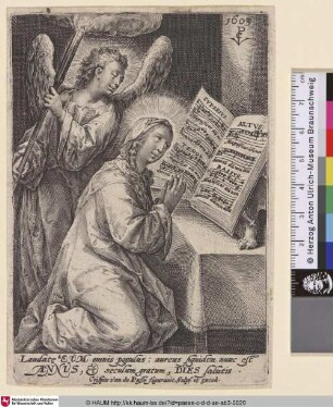 [Die Jungfrau Maria mit Engel; The virgin Mary; La vierge Marie]