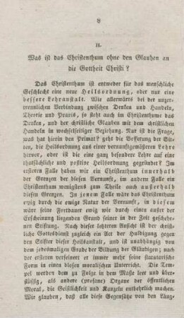 8-15 Was ist das Christenthum ohne den Glauben an die Gottheit Christi?
