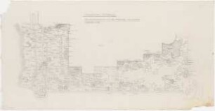 Hakeburg (Wohnsitz des Reichspostministers), Kleinmachnow: Hakeburg: Pflanzplan, Staudenpflanzung auf der Terrasse und Graben 1:50