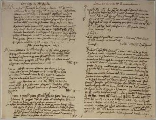 Nachschrift von Notizen zum Bau von San Francesco in Assisi