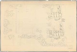 Grünflächen an der Volksschule, Leverkusen: Lageplan mit Gartenplan 1:200