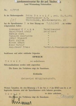 Dewald, Fritz