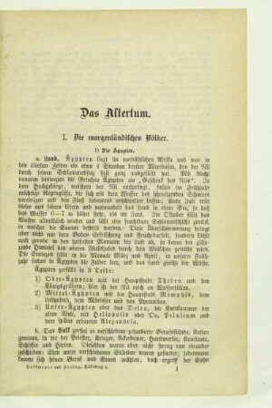 I. Die morgenländischen Völker