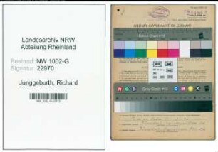Entnazifizierung Richard Junggeburth, geb. 14.08.1909 (Schuhmacher)