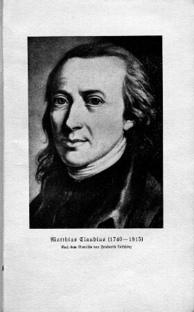 Matthias Claudius (1740-1815)