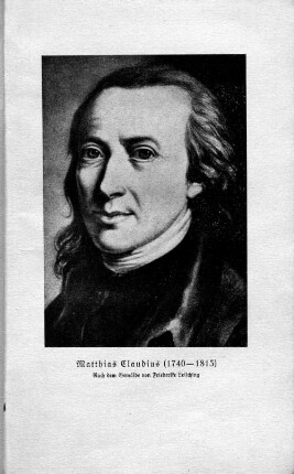 Matthias Claudius (1740-1815)