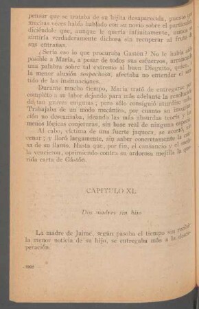 Capítulo XL - Dos madres sin hijo
