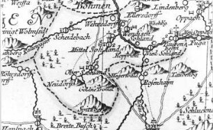 Sohland a. d. Spree. Oberlausitzkarte, Schenk, 1759