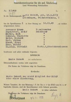 Eckert, Marie
