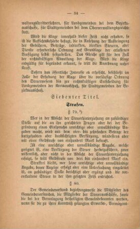 Siebenter Titel. Strafen.