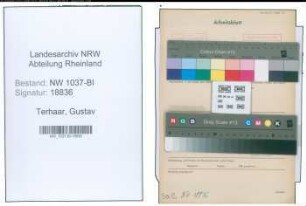 Entnazifizierung Gustav Terhaar , geb. 22.07.1906 (Angestellter)