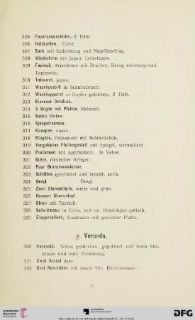 g. Veranda (Nr. 330-340)