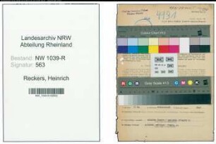 Entnazifizierung Heinrich Reckers , geb. 06.04.1908 (Polizeibeamter)
