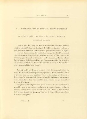 1. Itinéraires dans le bassin du fleuve postérieur